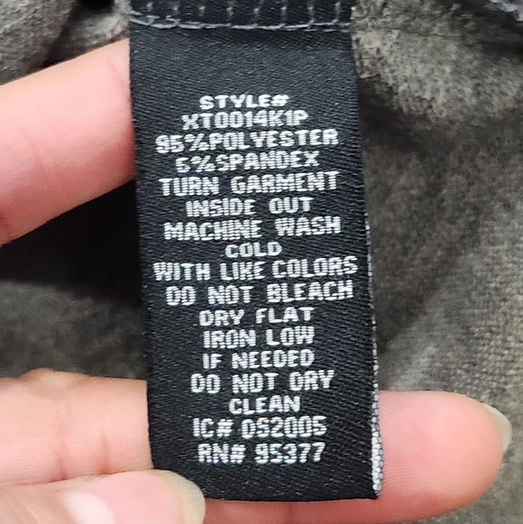 Sanctuary Women's Camo‎ Cropped Sweater Long Sleeve Grey Black Pocket V Neck L/P - Picture 5 of 6